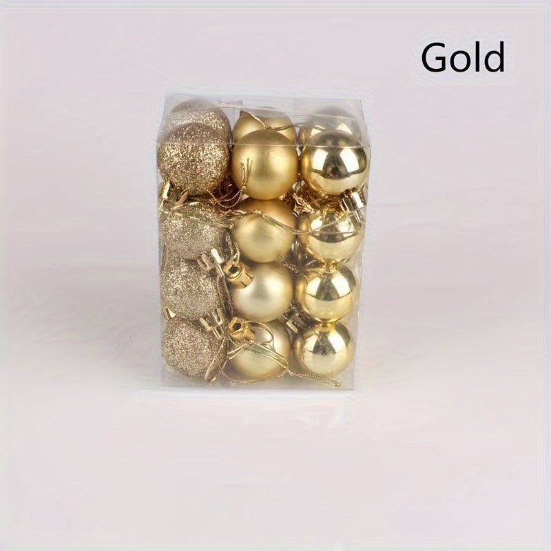 24 decoraciones de bolas de Navidad para centros comerciales, hoteles, KTV, bodas y fiestas navideñas