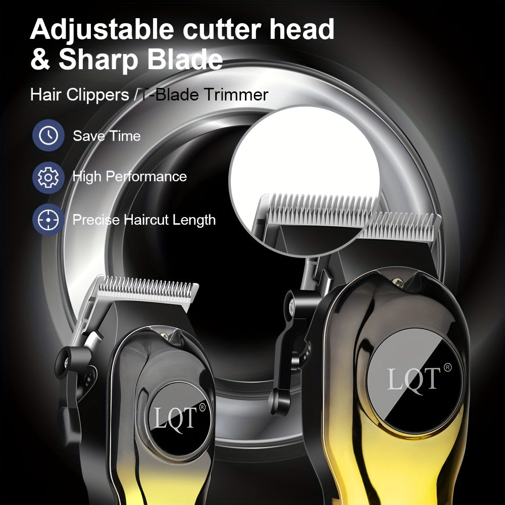 Afeitadora eléctrica inalámbrica con recortadora, recargable por USB para hombres