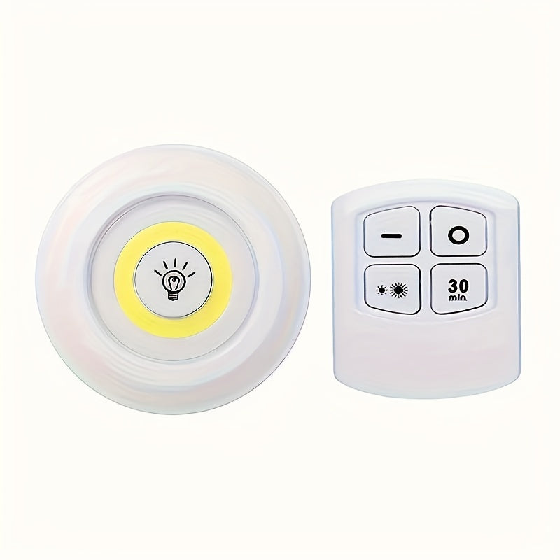 Wireless LED Under-Cabinet Lights with Remote Control for Kitchen Wardrobe and Indoor Use 6 Pack