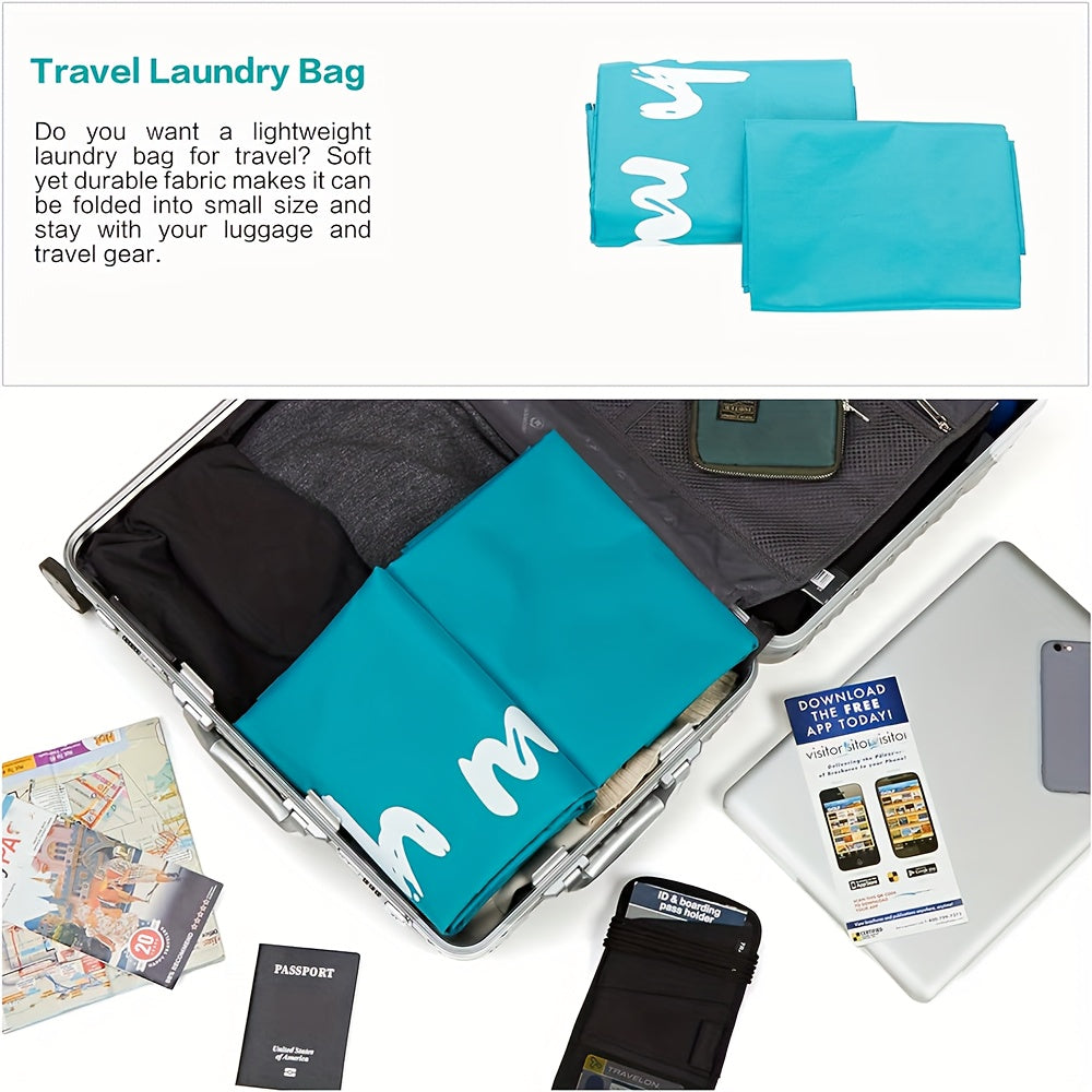 Large Capacity Laundry Bag for Travel Holds Up to 4 Loads Machine Washable Easy Fit in Hamper or Basket