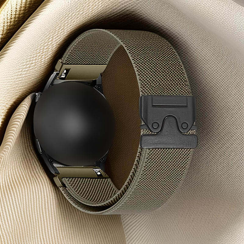 Elastic Nylon Watch Strap Adjustable Polyamide Band for Smartwatches 18mm 20mm 22mm