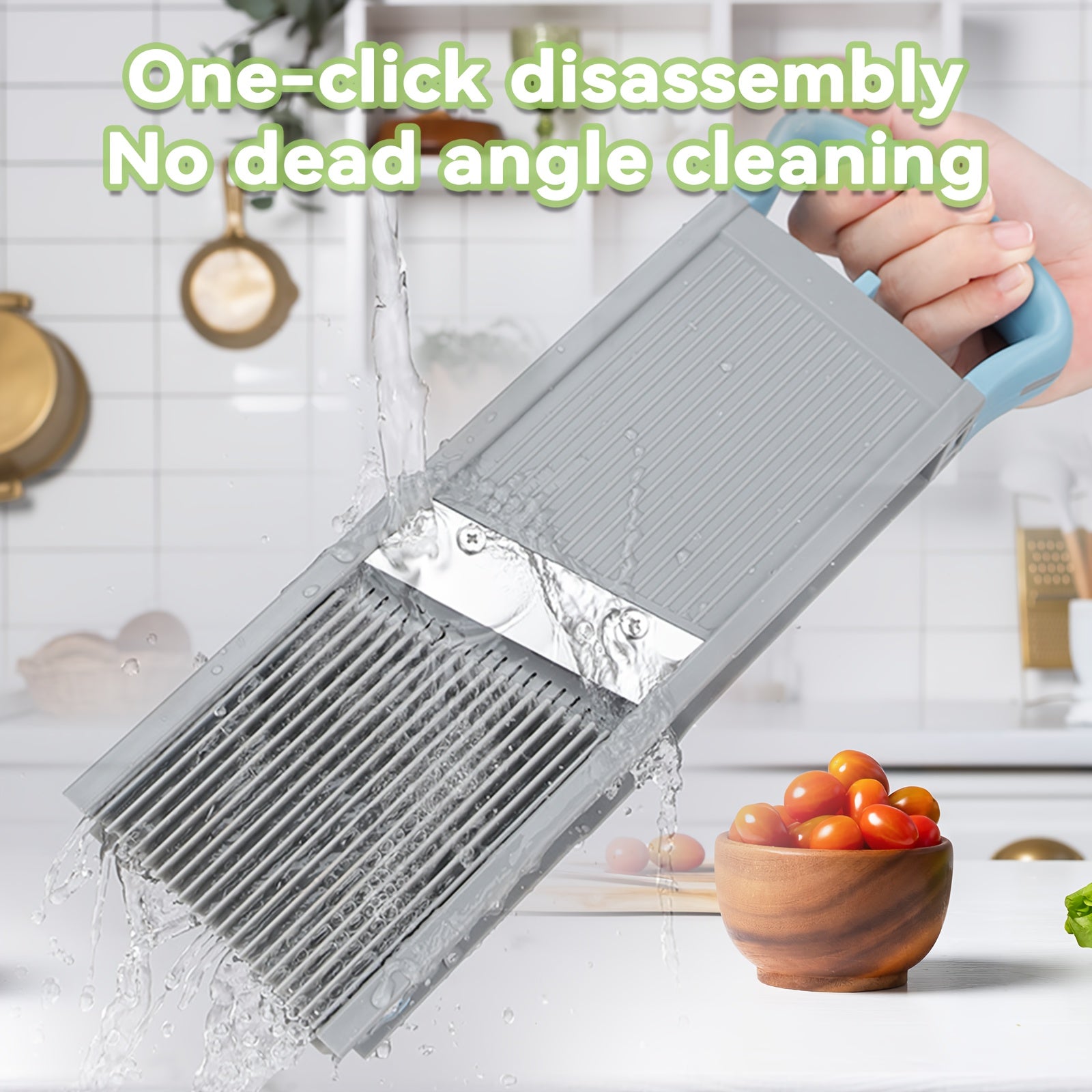 Vegetable Chopper Manual Slicer with Detachable Container for Fruits and Vegetables