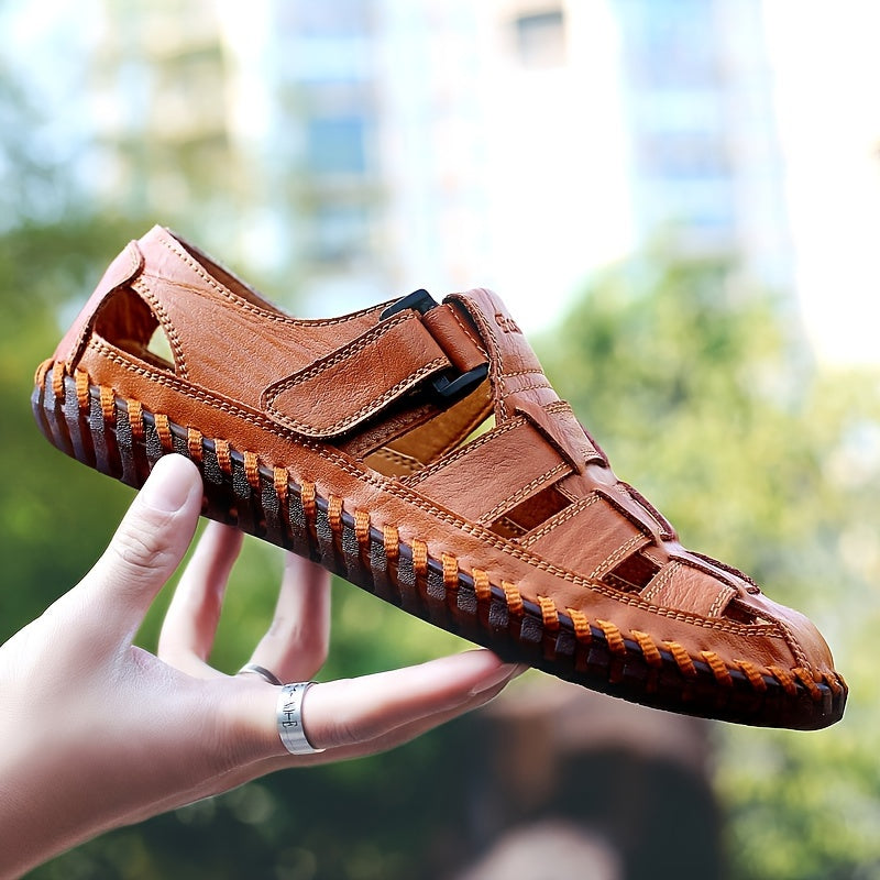 Men's Microfiber Slip-On Sandals for Outdoor Casual Summer Beach