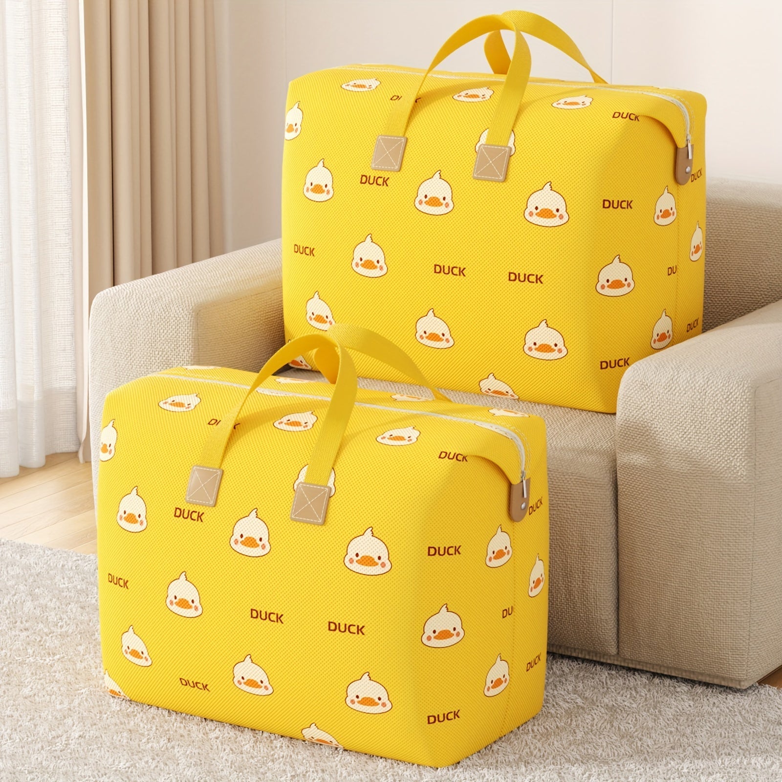 Милая сумка для хранения одеял с узором - большая вместительная сумка для упаковки при переезде для общежития, складная и домашняя сумка для одеял, одежды - идеальный подарок на Хэллоуин или Рождество