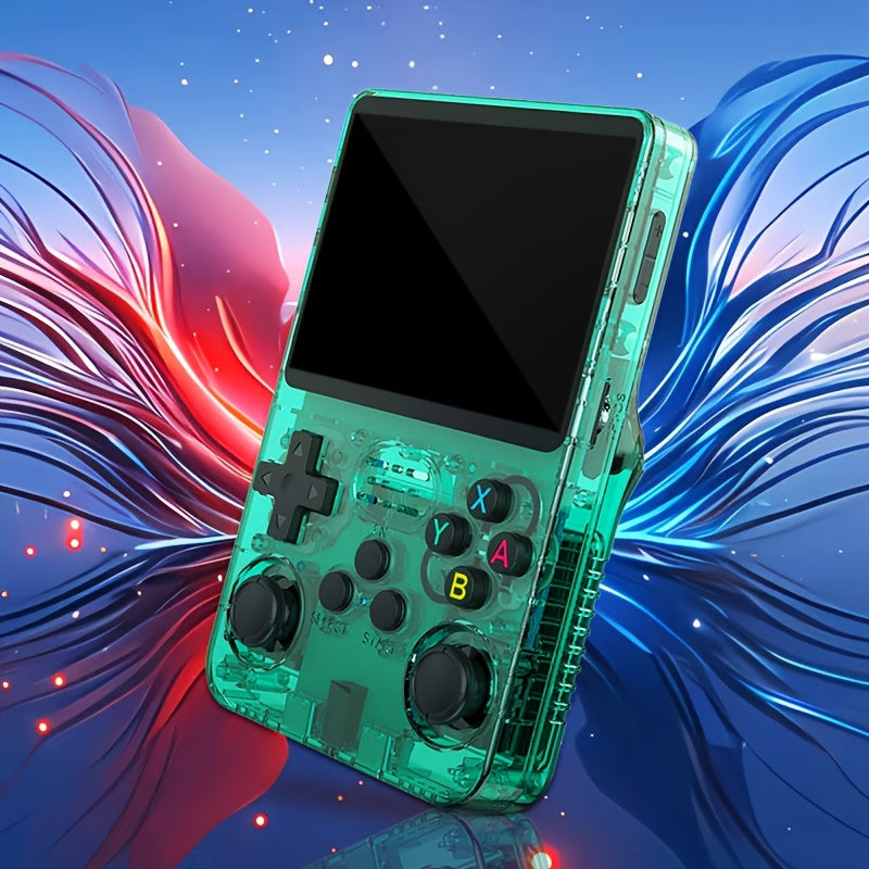 64G xotira bilan portativ video o'yin konsoli, ishga tushganda darhol o'ynash, 3.5 dyuymli IPS ekran va 7 ta rang variantlarini sozlash imkoniyati, baxtli bolalik xotiralarini uyg'otish uchun mo'ljallangan.