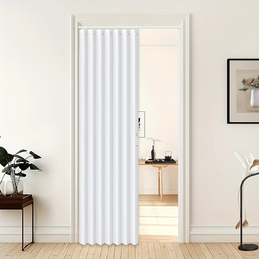 Набор из 1 складного затемняющего штора с крючками в аккордеонном стиле для окон, идеально подходит для создания перегородок в помещениях. Подходит для гостиных, спален, входов, гардеробных, офисных дверей и французских окон. Улучшите декор вашего дома.