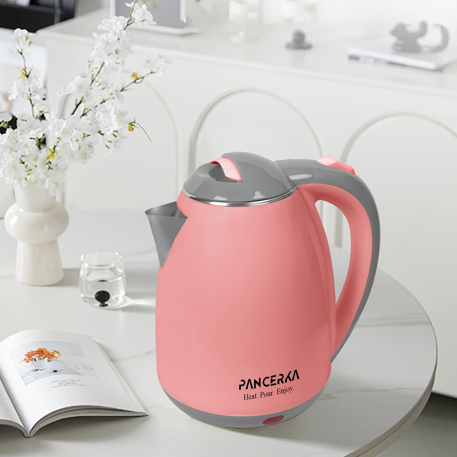 Electric Kettle 1.8L 1500W Stainless Steel Auto Shut Off Boiling Water Heater