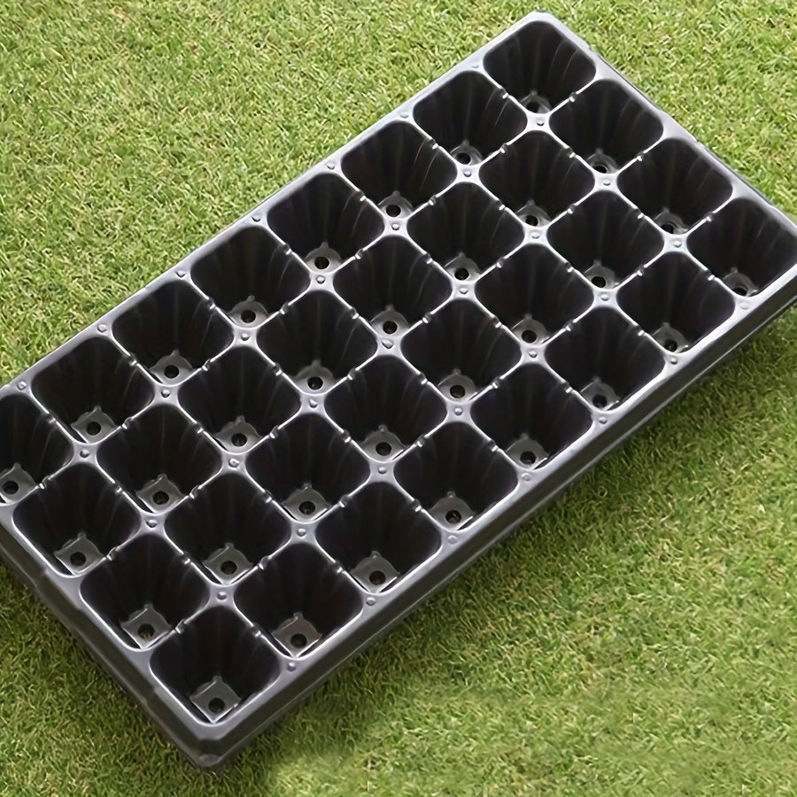 10-Pack Boho Style Seedling Trays with Drainage Holes for Garden and Balcony Planting