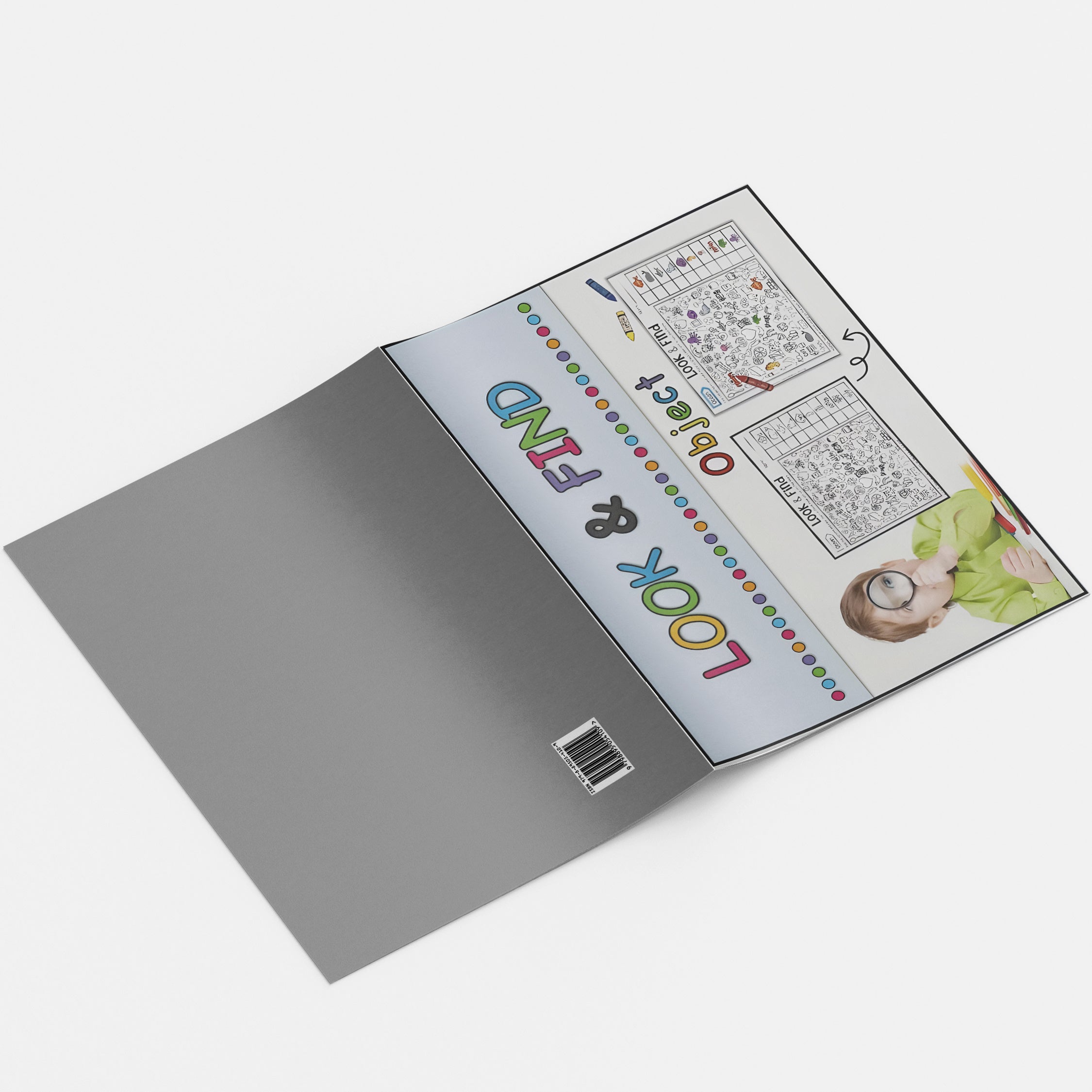 Children's Hidden Object Book for Focus Attention Observation Skills Interactive Activity