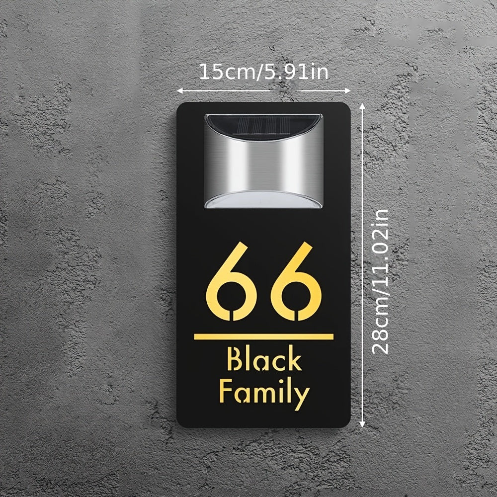 Shaxsiylashtirilgan 3D Akril Manzil Belgisi