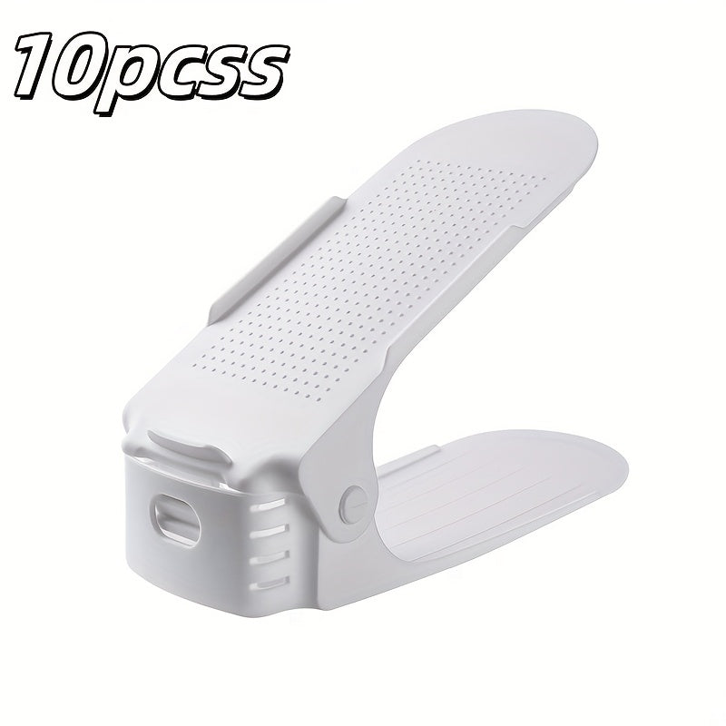 Adjustable Double-Deck Shoe Rack for Entryway and Bedroom Holds 22 Pairs