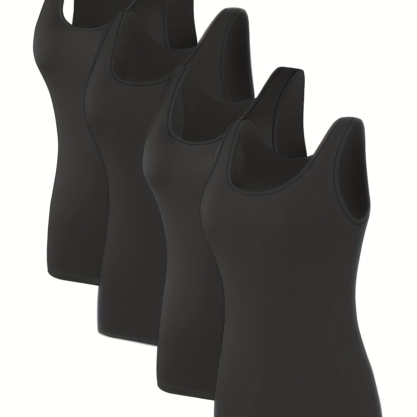 Women's Plus Size Tank Tops Breathable Stretchy Casual Workout Activewear