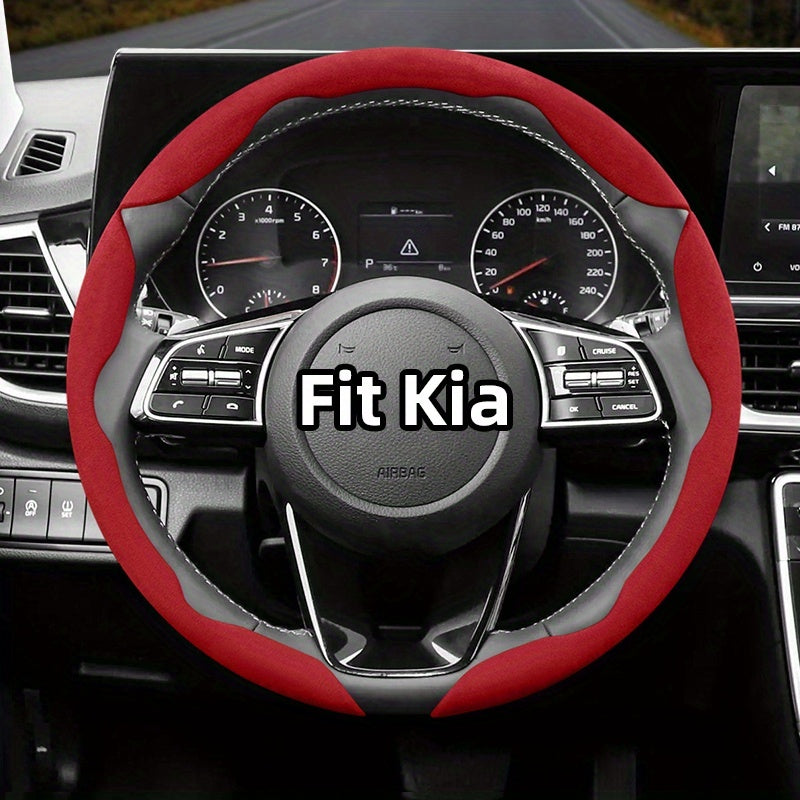 Universal Winter Fleece Non-Slip Steering Wheel Cover for All-Season Use