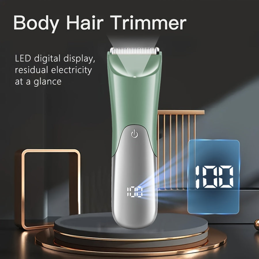 Men's body hair trimmer electric shaver USB rechargeable 500mAh battery
