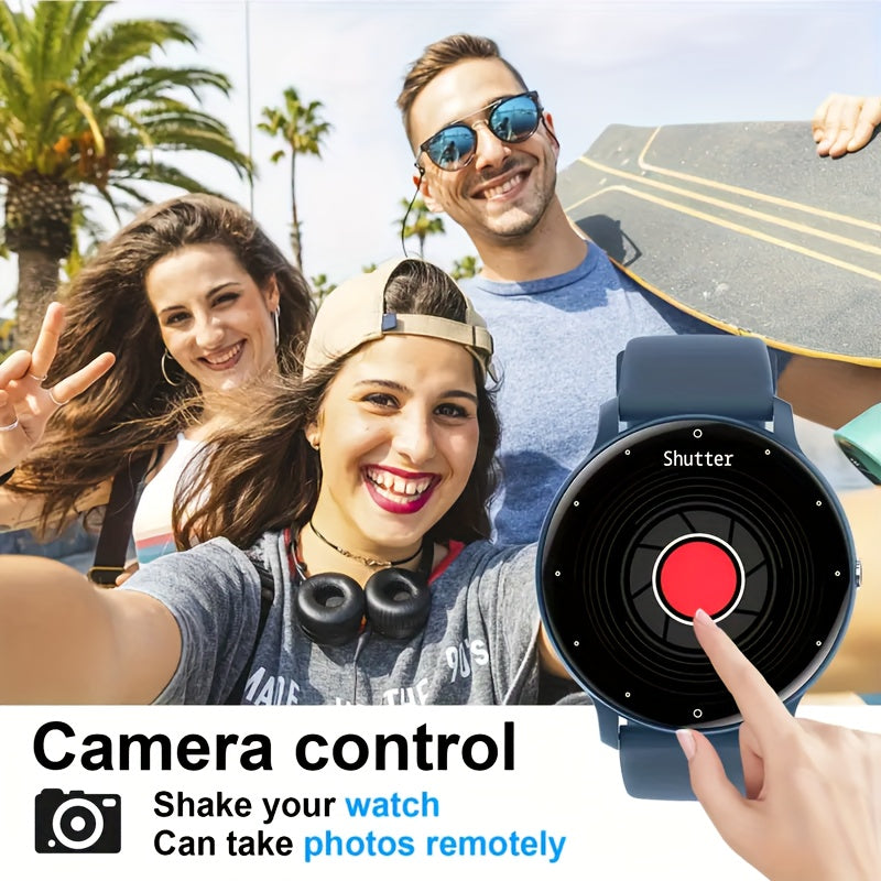 Smart Watch with Call Function Wireless 5.2 TFT Display Silicone Strap Multi-Sport Weather Forecast