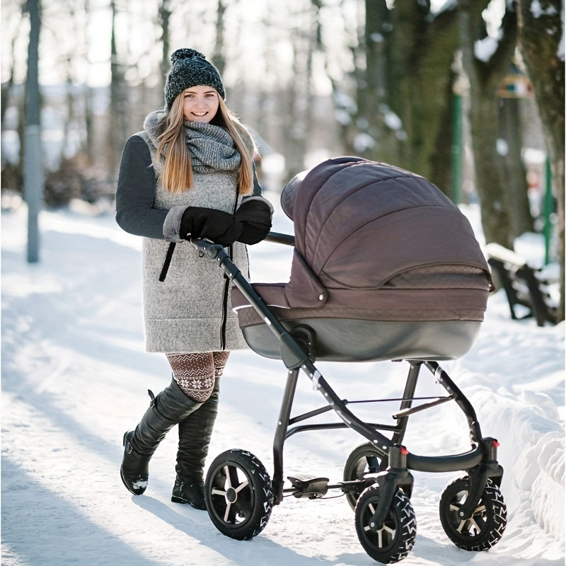 Warm Winter Gloves for Strollers Bikes and Trailers Waterproof Fleece Gear