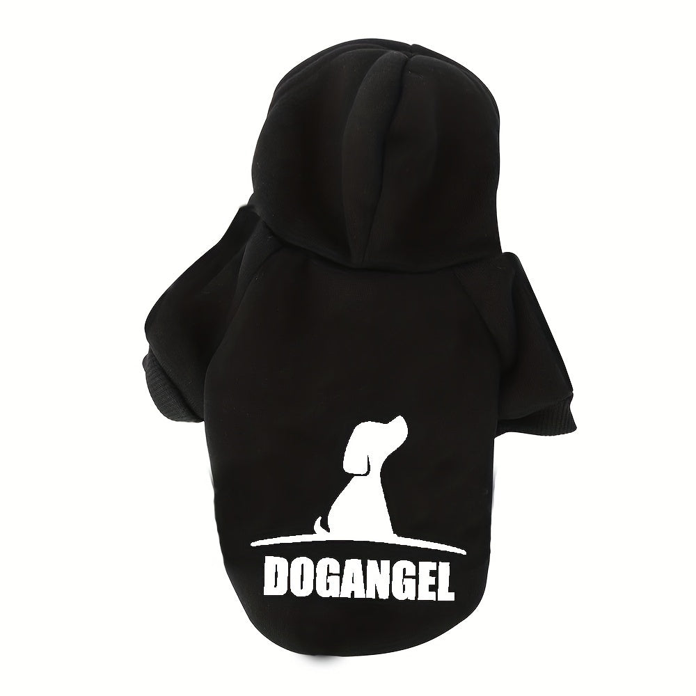 Dog Hoodie Pullover for Medium and Large Dogs All-Season Polyester Fashionable Pet Sweater