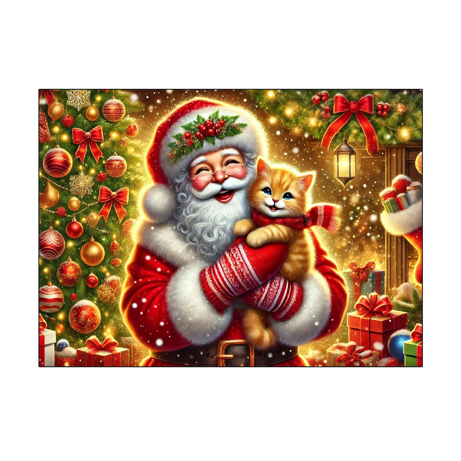 Bayram Santa pechka usti himoyachisi suv o'tkazmaydigan, sirg'almas, issiqlikka chidamli