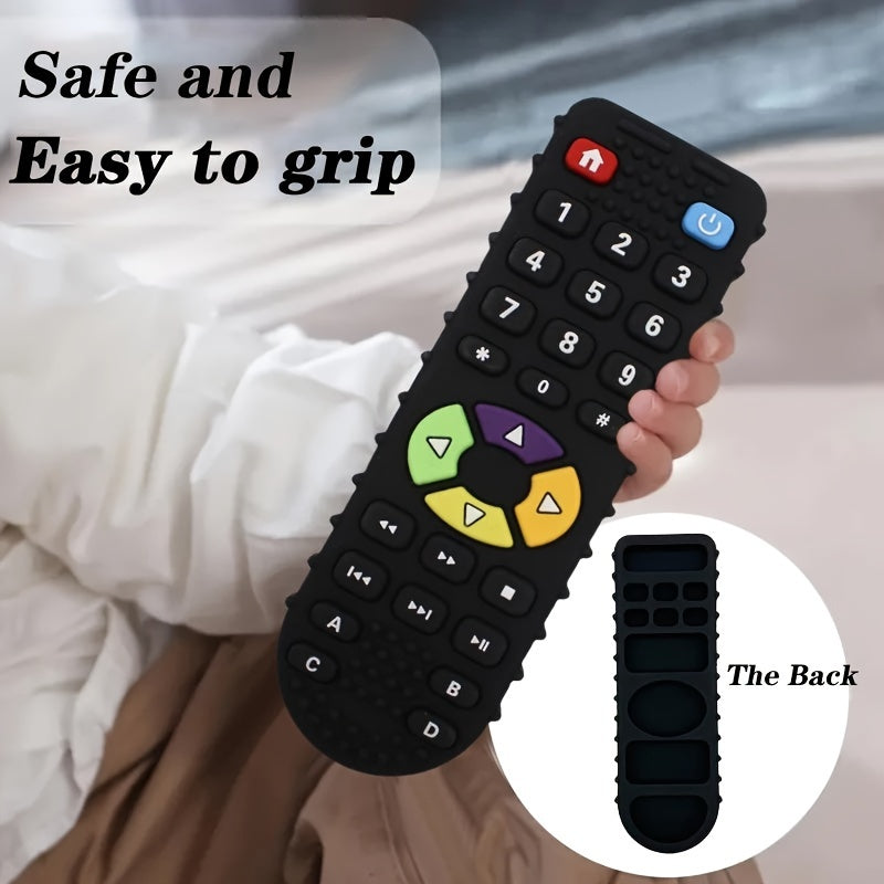 Baby Teether Silicone Remote Control Shape Educational Toddler Toy Safe for Ages 0-3