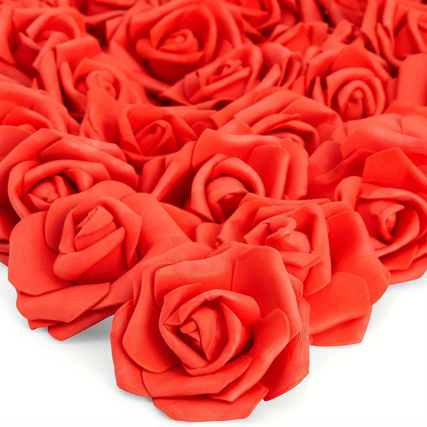50pcs Artificial Rose Flower Heads Light Pink 7cm for Wedding Centerpieces and Home Decor