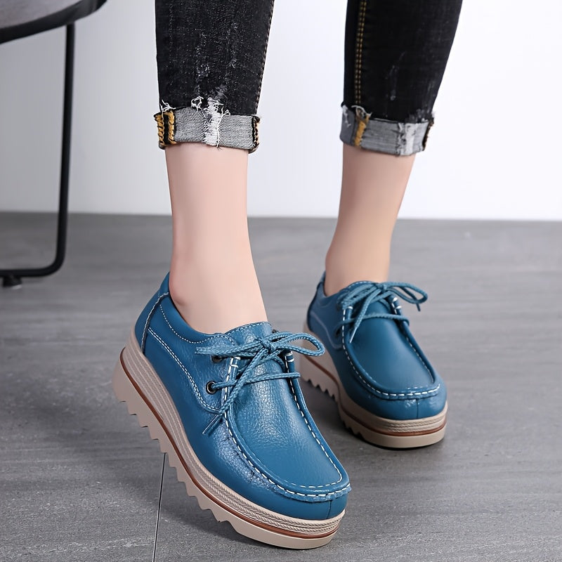 Women's Wedge Heel Sneakers Casual Platform Shoes with Thick Sole