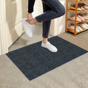 Striped Non-Slip Absorbent Doormat for Entrance, Balcony, or Patio