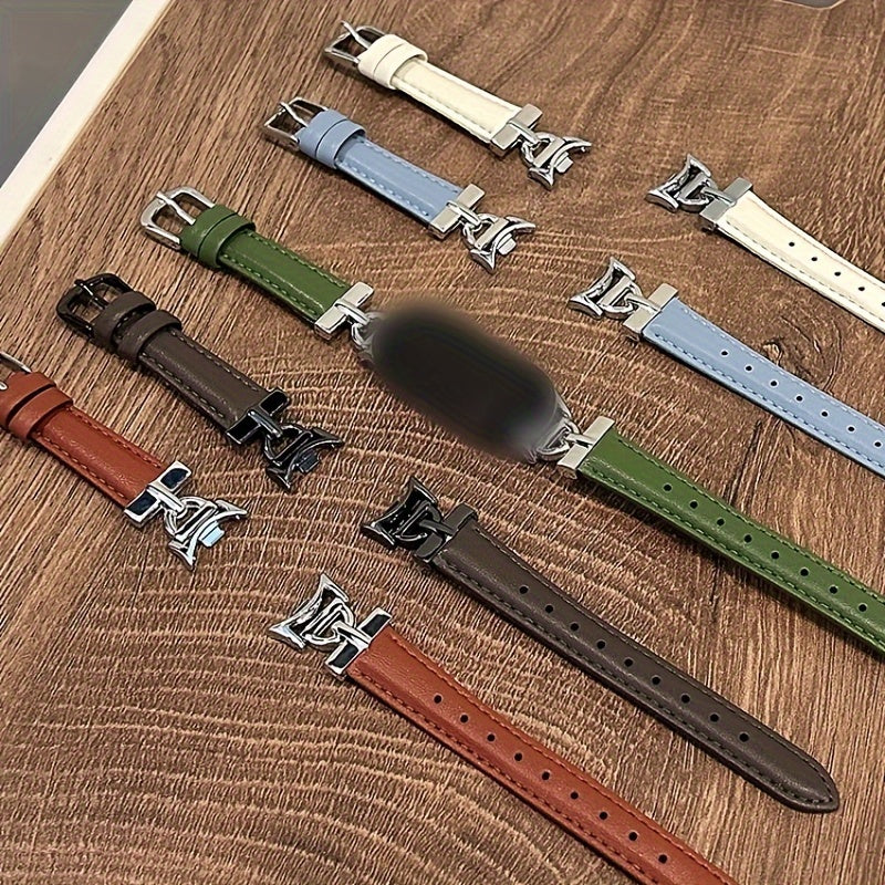 Synthetic Leather Watch Strap for Men and Women with D-Buckle NFC Fit Durable Breathable