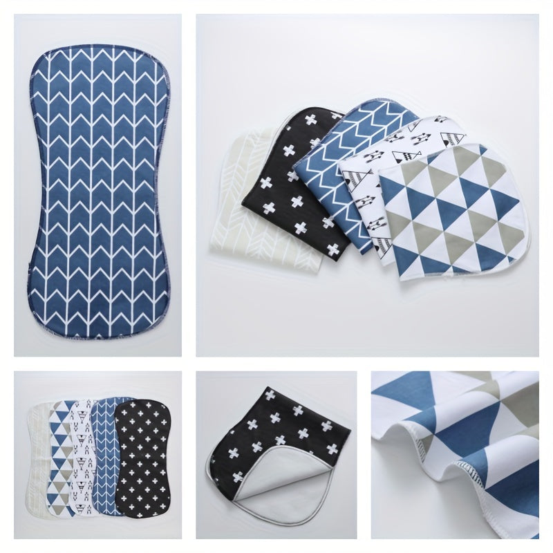 Juego de 5 paños de lactancia suaves y absorbentes para bebés, para niños y niñas