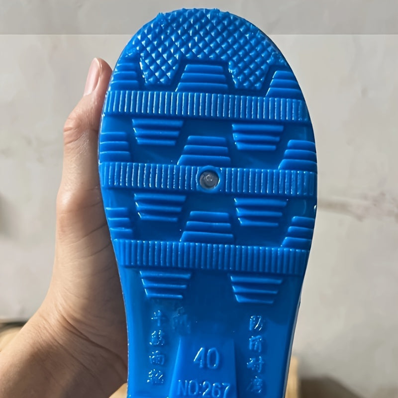 Kids' Outdoor Rain Shoes Transparent Letter Print PVC Rubber Sole for Boys and Girls