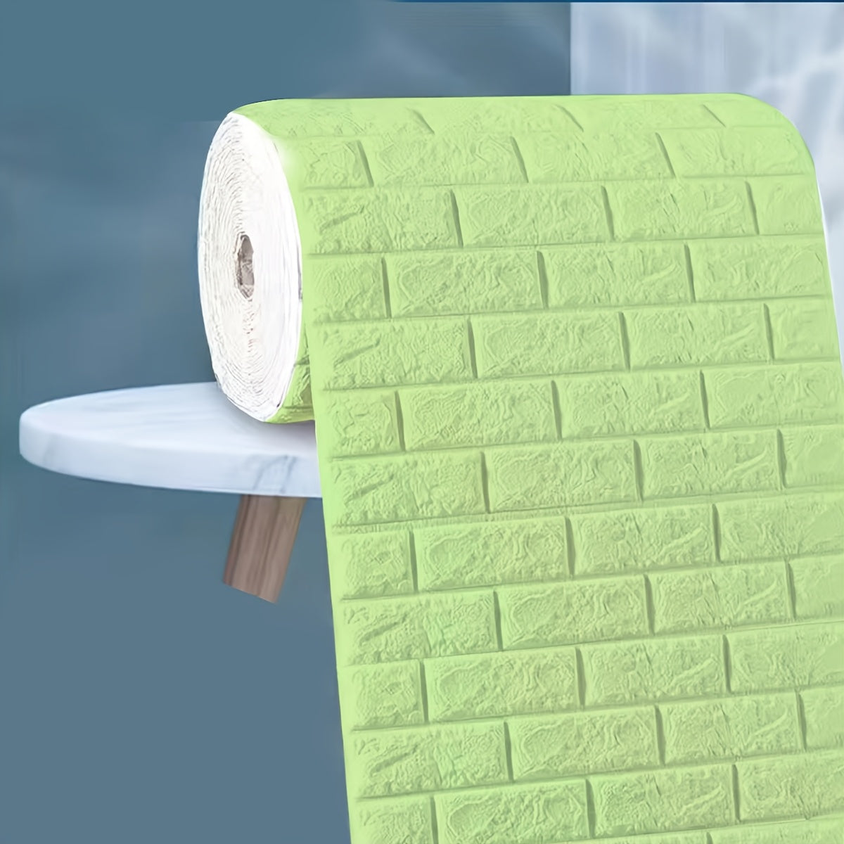 5.0m x 70cm Self-Adhesive Waterproof Brick Wallpaper Matte Finish for Kitchen Living Bathroom Decor