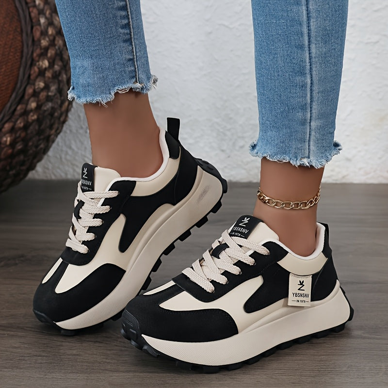 Women's Outdoor Sneakers Breathable Synthetic Fabric Cushioned Sole Casual Walkers