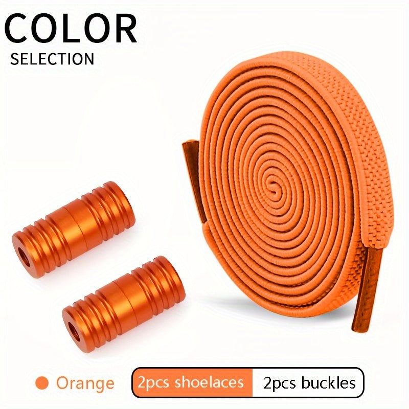 Unisex Elastic Shoelaces With Buckles For Men Women Color Capsule Pack