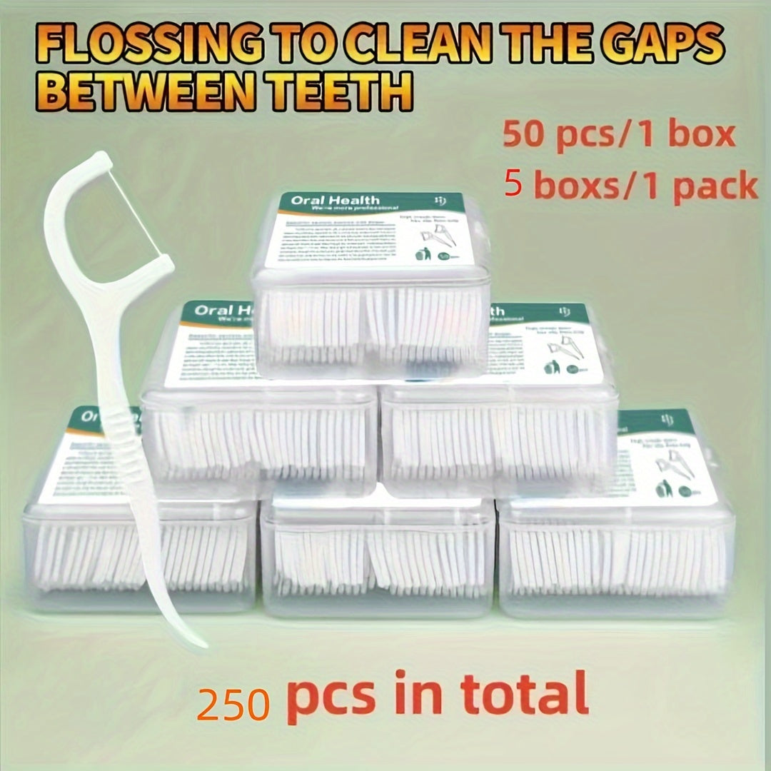 Disposable Dental Floss Stick Ultra-Fine Oral Care Portable Boxed