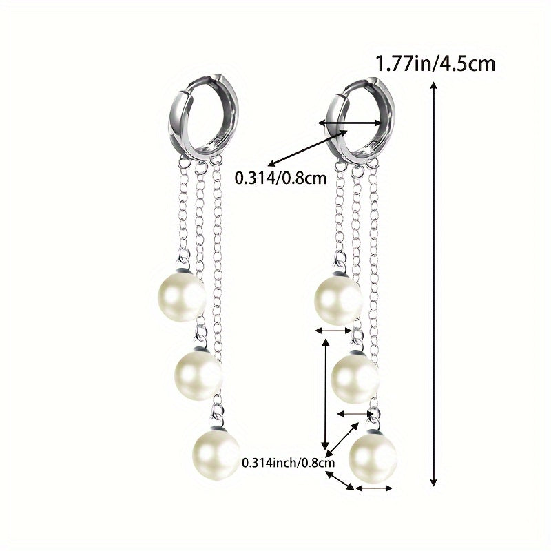 Pendientes de plata con borla y incrustaciones de conchas para regalos y bodas