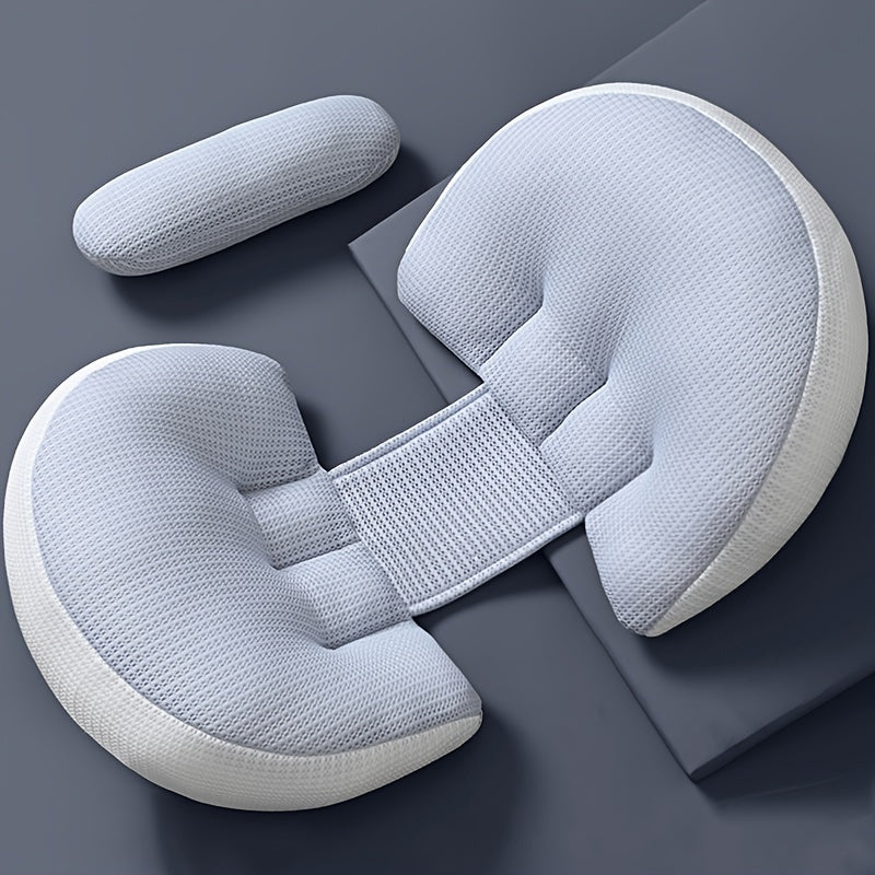 Удобная подушка для беременных для бокового сна - легкая в переноске, обеспечивает дополнительную жесткую поддержку для живота и талии, необходимый предмет для беременности