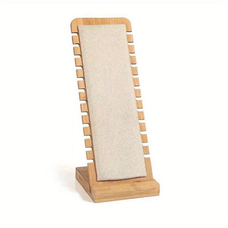 Органайзер для украшений из натуральных материалов на 12 слотов для ожерелий, браслетов и кулонов