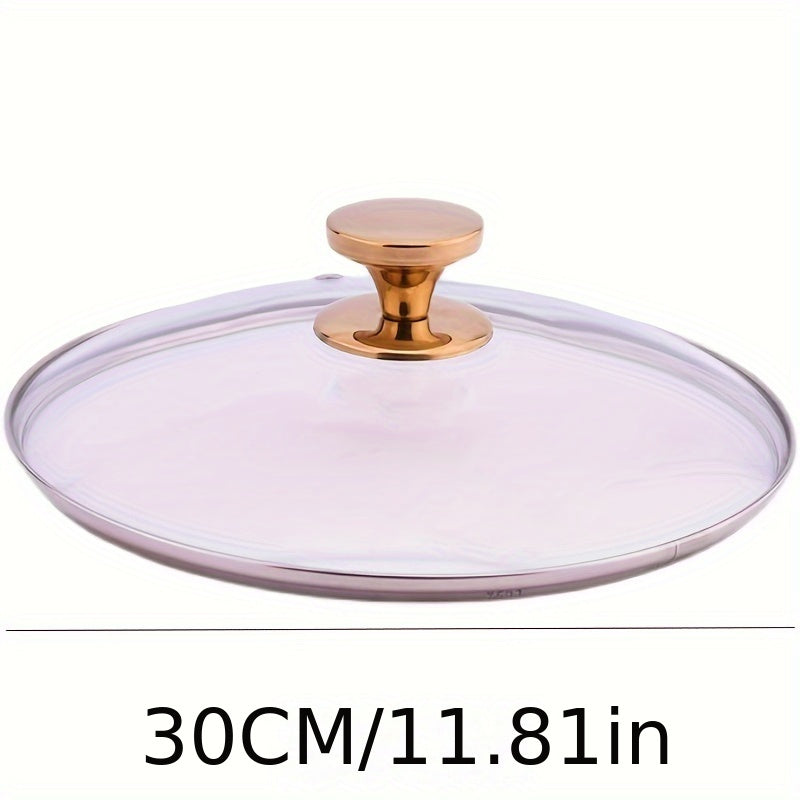 Tempered Glass Lid for Wok and Soup Pot Durable Explosion-Proof Universal Fit