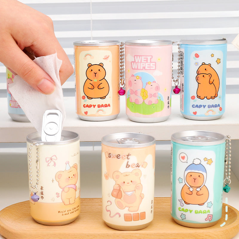 Paquete de 30 toallitas de viaje, toallitas húmedas desechables mini para limpiar sobre la marcha