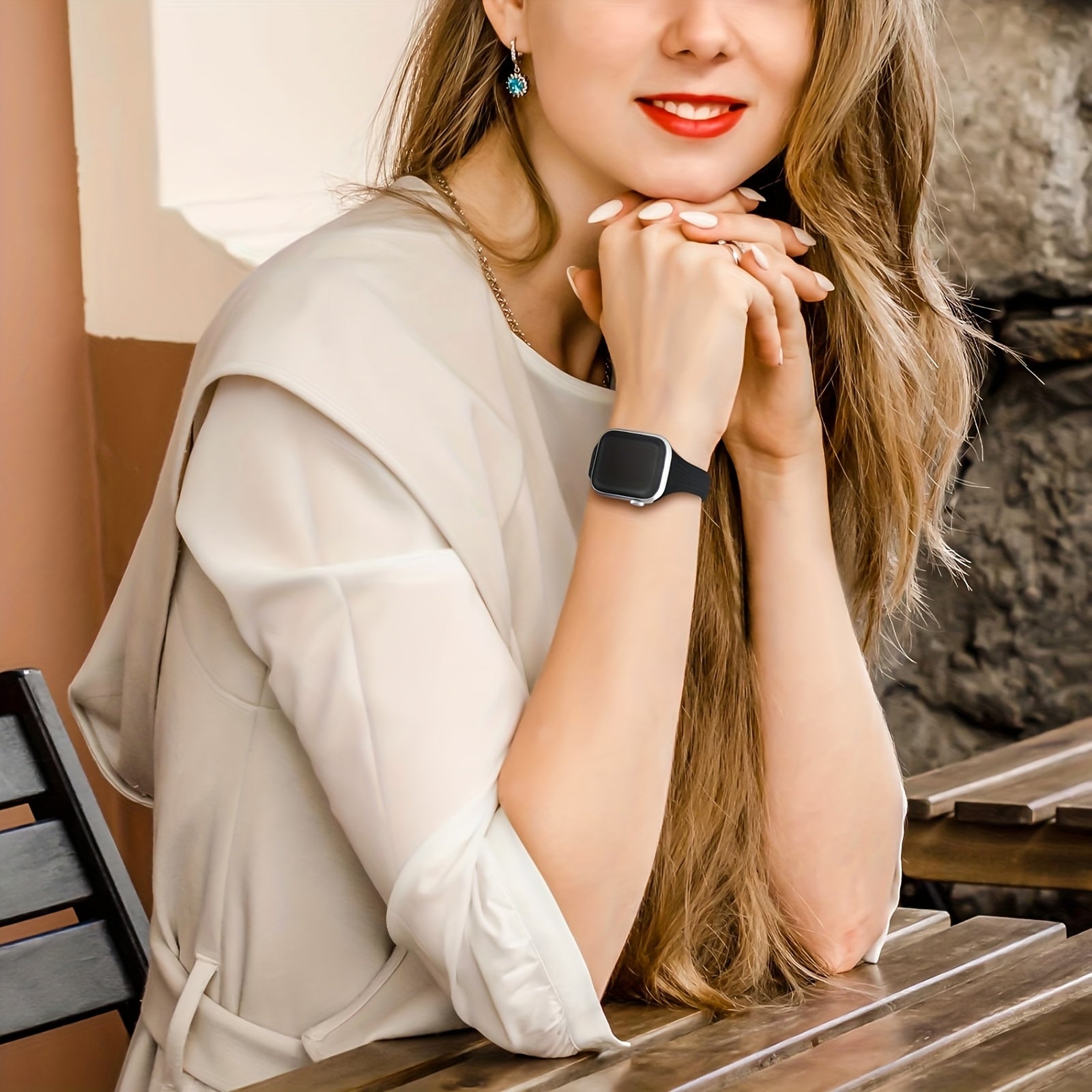 Slim Silicone Watch Bands for Men Women Compatible with Apple Watch Series 1-10 Ultra SE 38mm 40mm 42mm 44mm 45mm 49mm