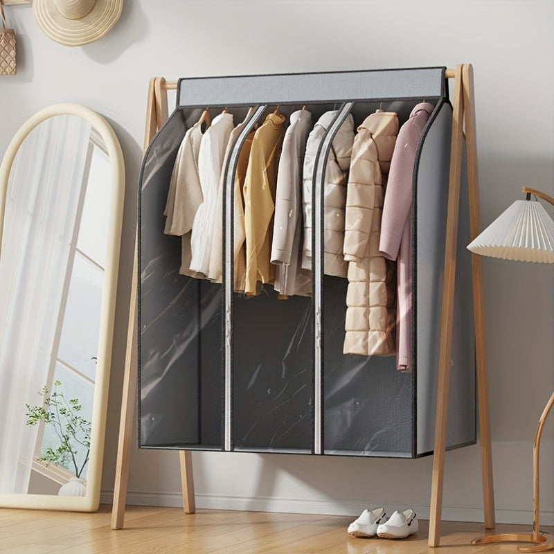 Bolsa de almacenamiento para prendas de polietileno impermeable con cremallera para protección de ropa en armario