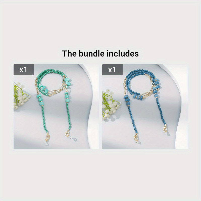 Стильная цепочка для очков из кристаллов и металла для женщин - модное ожерелье для очков с блестящими каменными украшениями