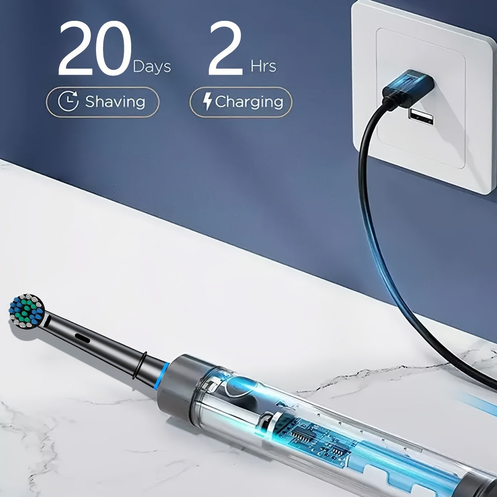 Electric Toothbrush Set for Family and Travel with 16 Brush Heads and 5 Modes