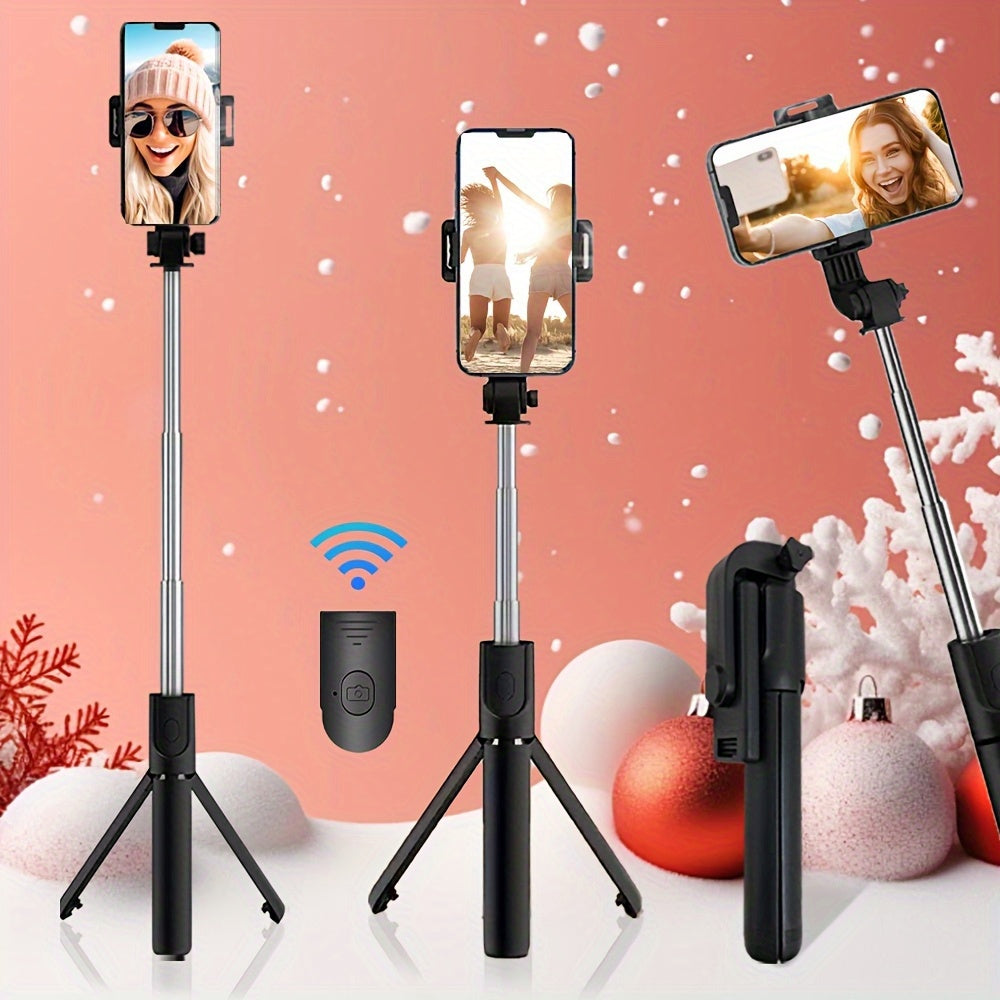 360° burilishli Selfie Stick Tripod va simsiz masofadan boshqarish uchun video va jonli efir