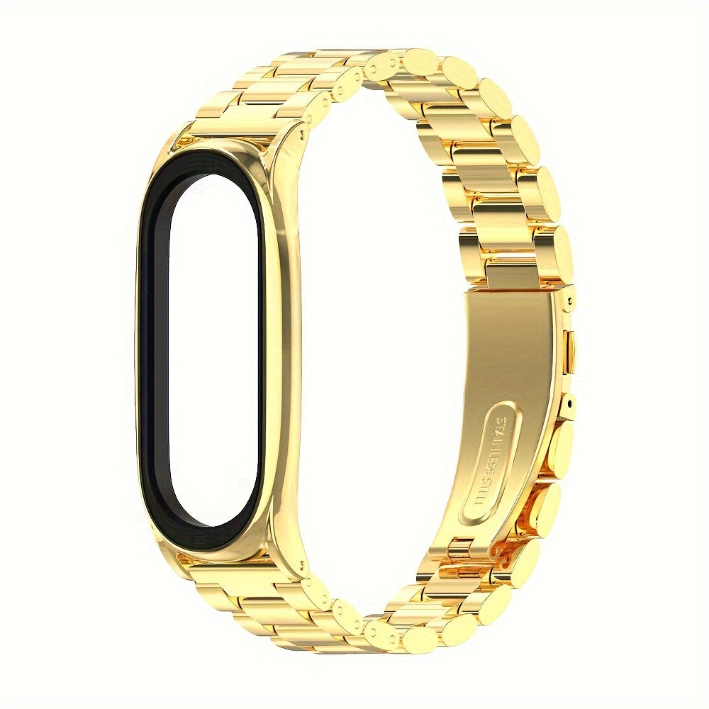 Stainless Steel Replacement Band for Mi Band 3-9 Dual-Tone Adjustable Fit