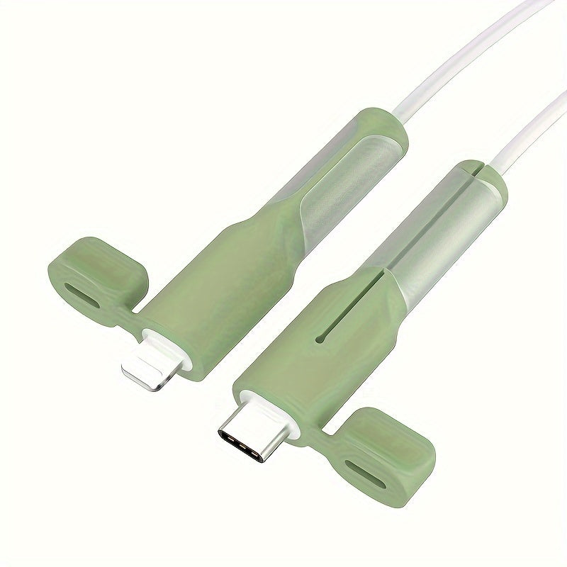 Silicone Cable Protector for Data Cables and Chargers Compatible with iPhone, Huawei, Oppo, Xiaomi, VIVO