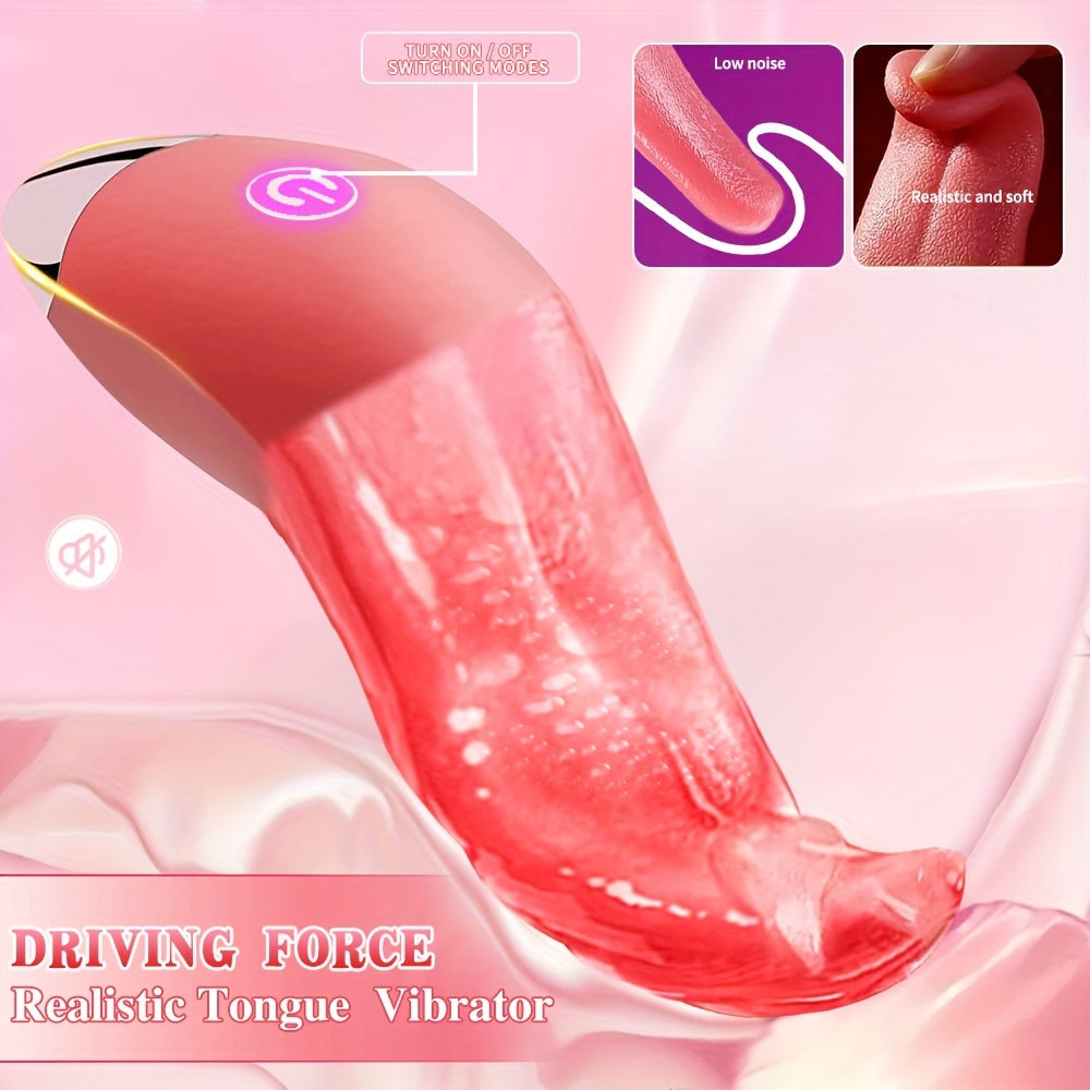 Female Tongue Vibrator Mini Wireless Rechargeable Clitoral Stimulator