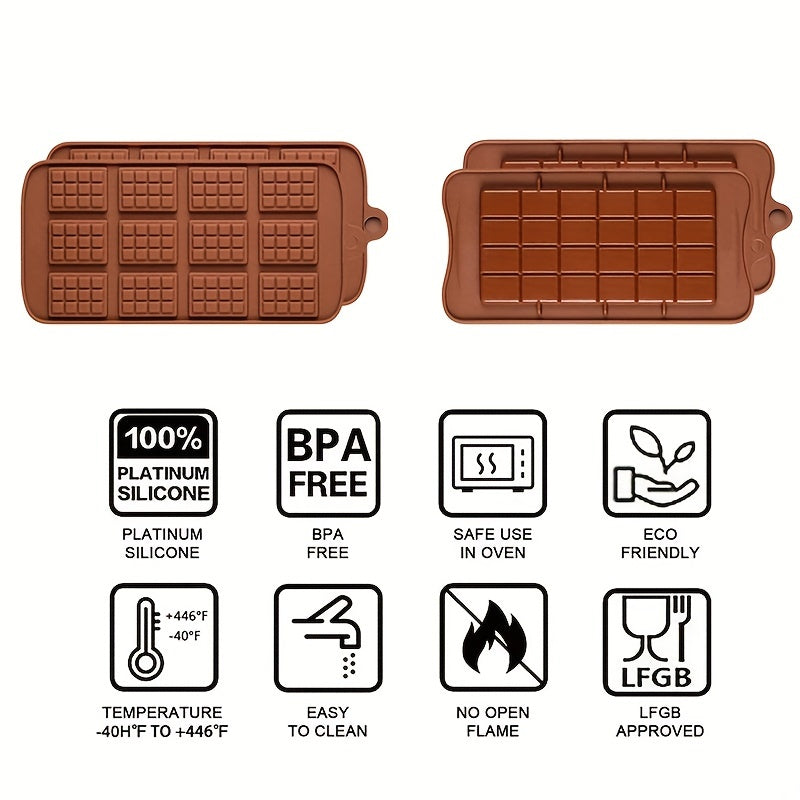 Silicone Chocolate Mould 12 Grids for Pastry Candy and Cookies Baking Tool