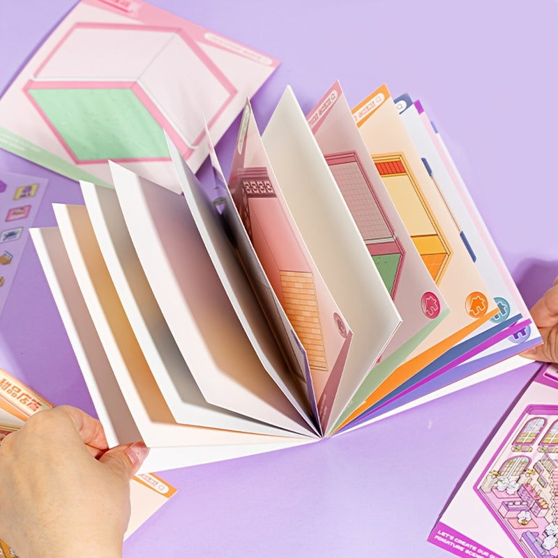 18-Sheet Life in Province PET Sticker Book for DIY Crafts Water Bottles Journals