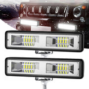 Barra de luces LED para coche 16LED 48W de alta intensidad para automóvil, motocicleta, SUV, barco