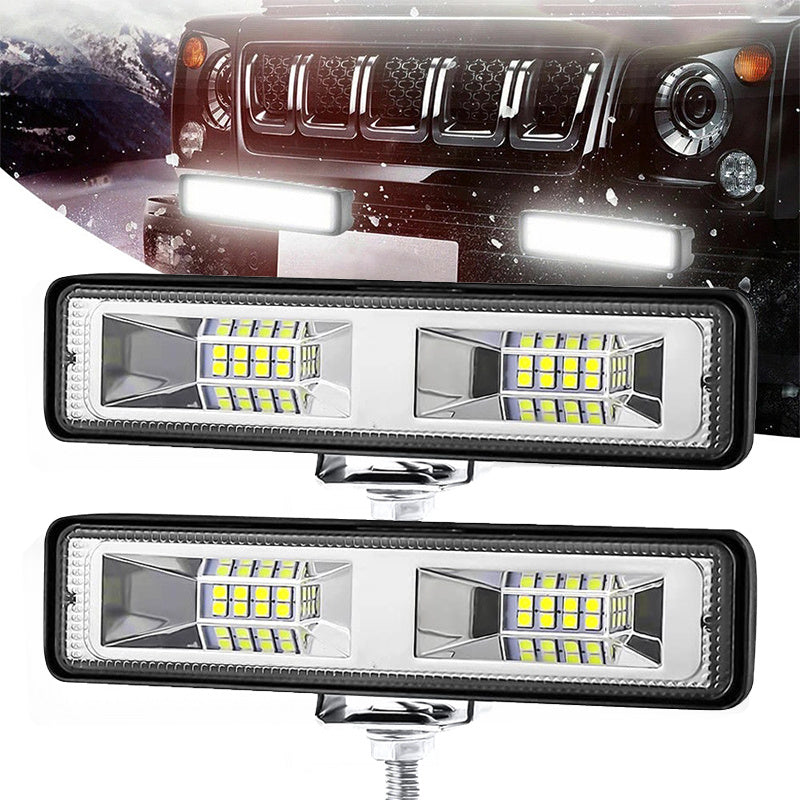 Barra de luces LED para coche 16LED 48W de alta intensidad para automóvil, motocicleta, SUV, barco